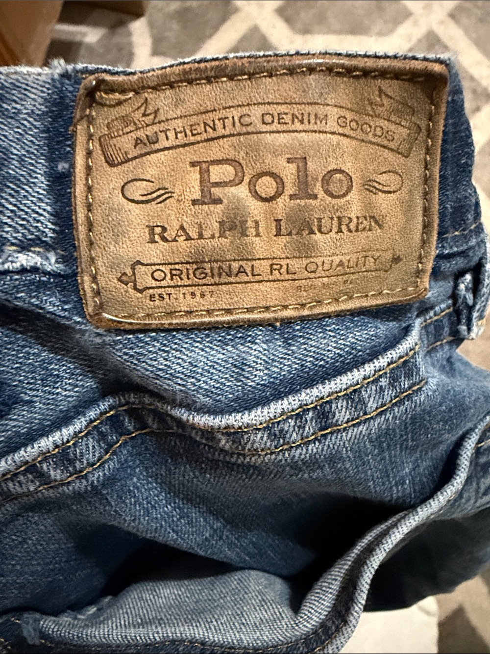 Polo Ralph Lauren men’s 40X34 Hampton Relaxed Jeans - Picture 4 of 6